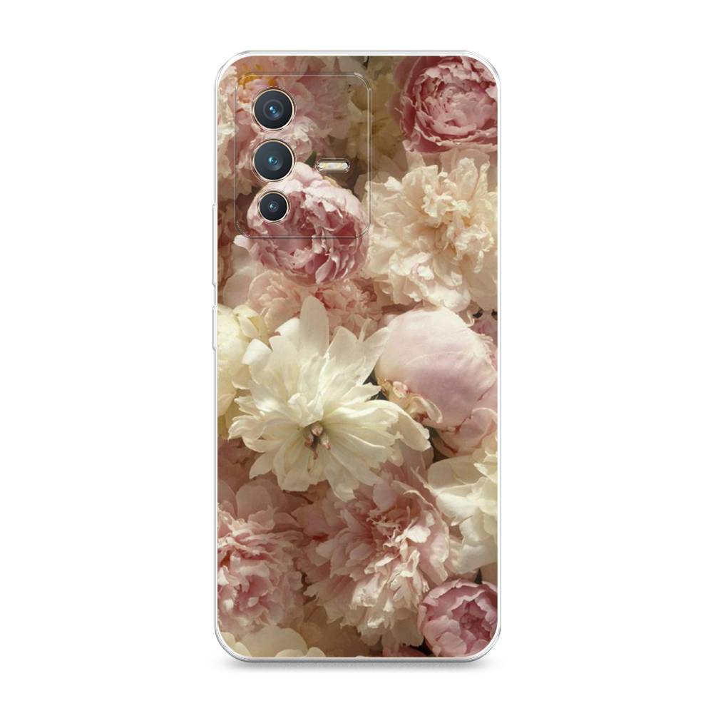 

Чехол Awog на Vivo V23 "Пионы светлые", Разноцветный, 266050-8