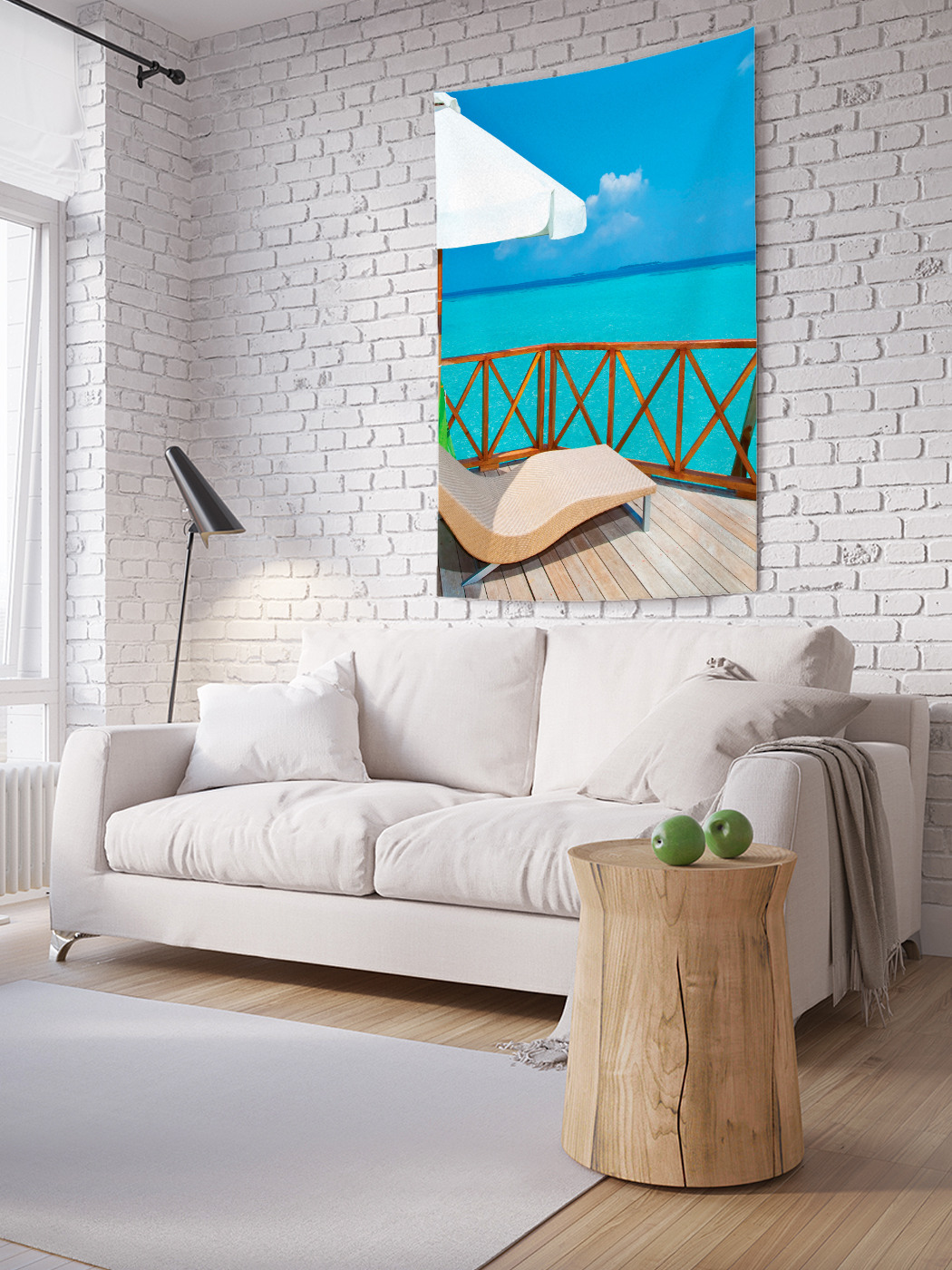 

Вертикальное фотопанно на стену JoyArty Терасса у моря 100x150 см, Терасса у моря