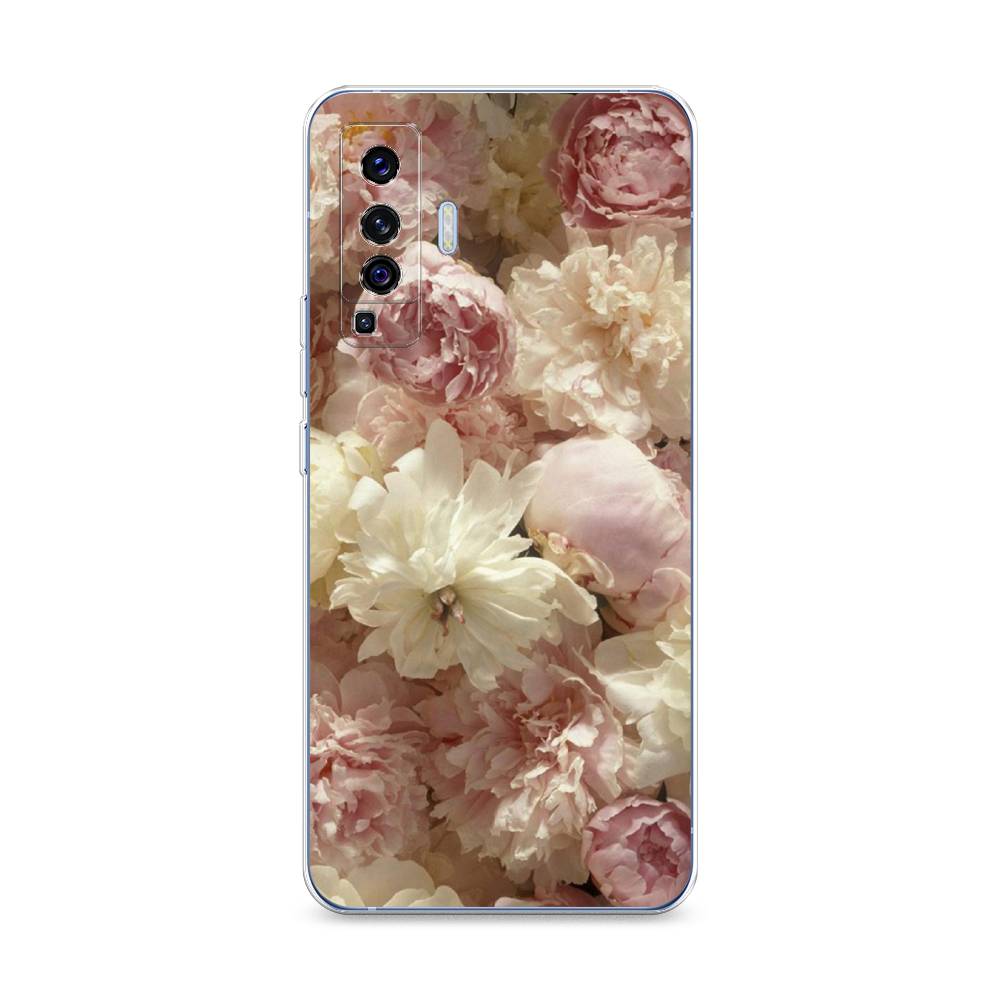 

Чехол Awog на Vivo X50 "Пионы светлые", Разноцветный, 262250-8