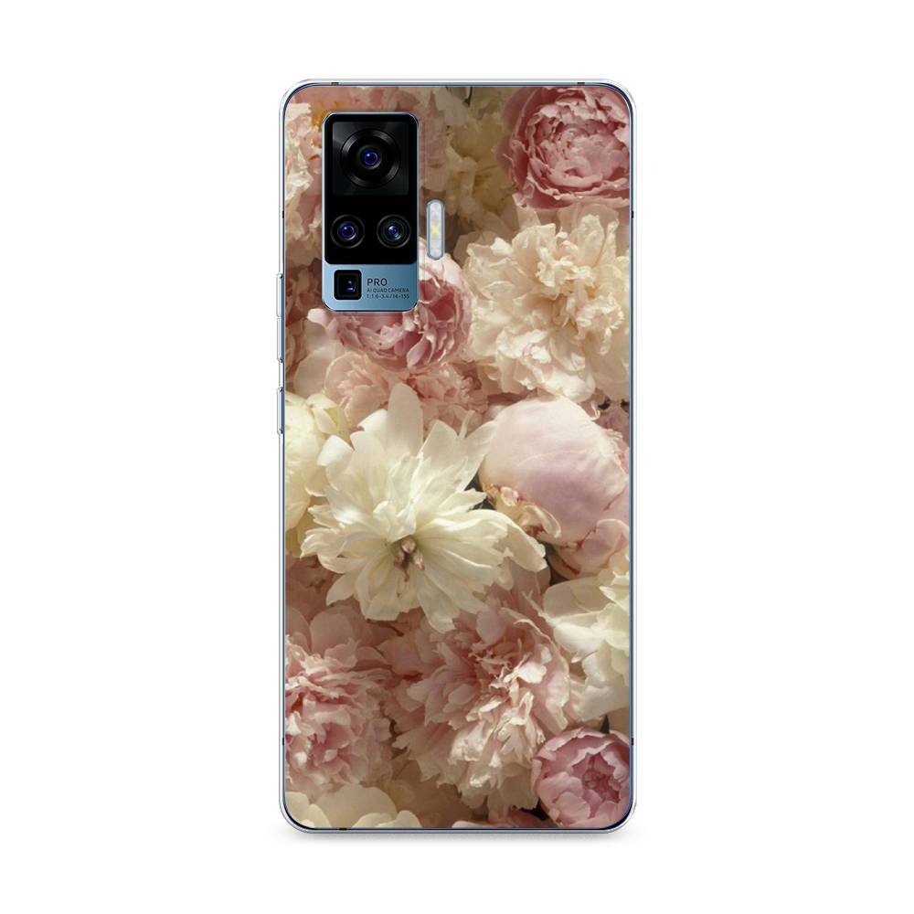 

Чехол Awog на Vivo X50 Pro "Пионы светлые", Разноцветный, 262350-8