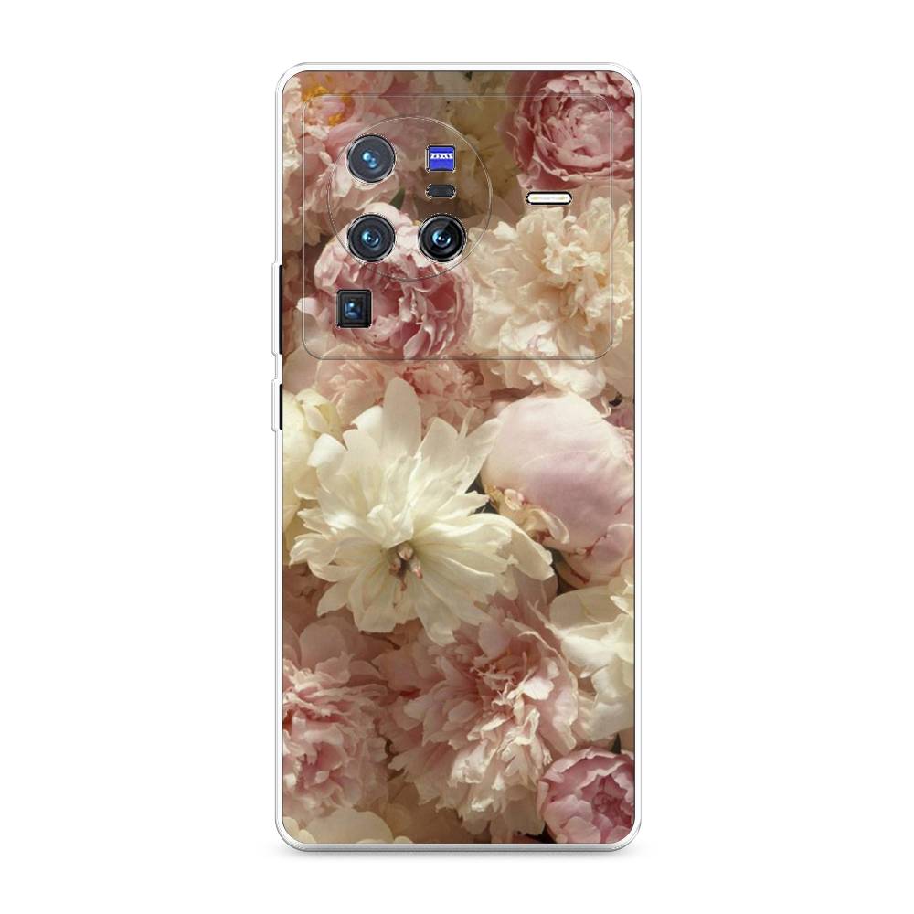

Чехол Awog на Vivo X80 Pro "Пионы светлые", Разноцветный, 266650-8