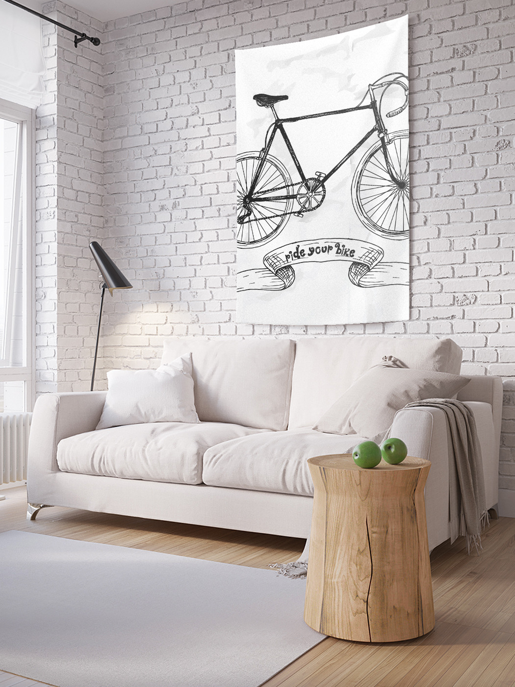 фото Вертикальное фотопанно на стену joyarty "веди свой велосипед", 100x150 см