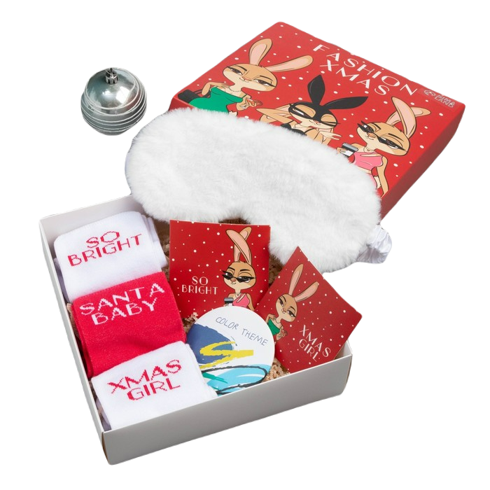 

Новогодний подарочный набор KAFTAN Fashion xmas носки р. 36-39 (23-25 см), Красный