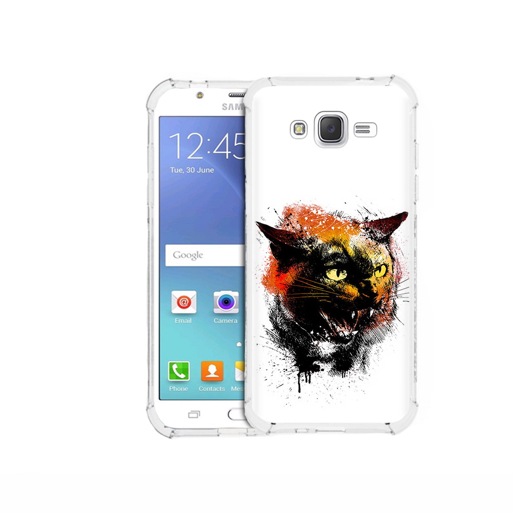 

Чехол MyPads Tocco для Samsung Galaxy J5 (2015) сиамский кот (PT15272.579.598), Прозрачный, Tocco