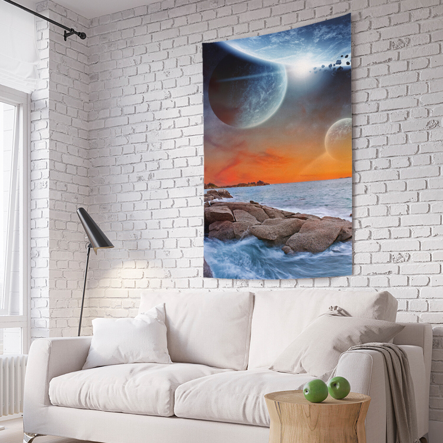 

Вертикальное фотопанно на стену JoyArty Космические аномалии у реки 150x200 см, Космические аномалии у реки
