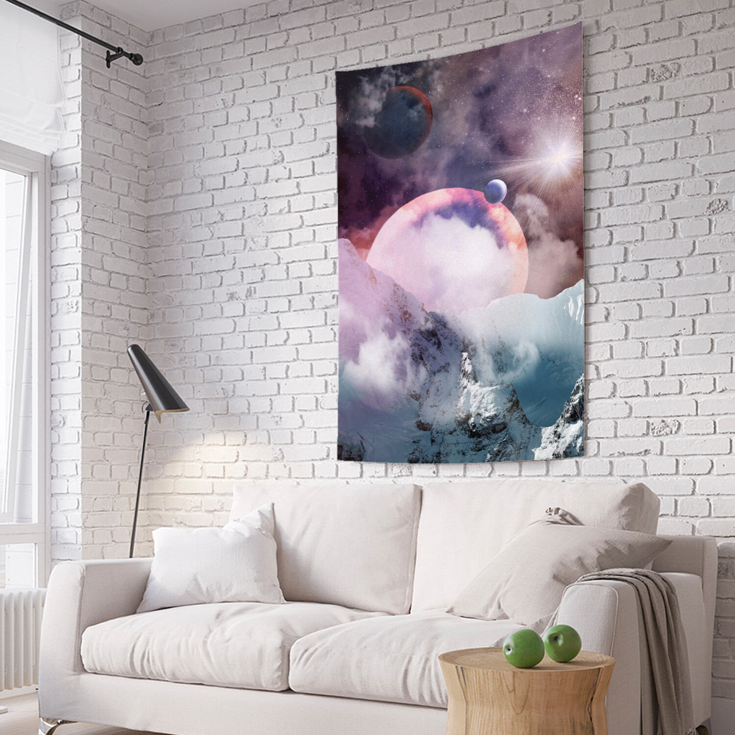 

Вертикальное фотопанно на стену JoyArty Космос в горах 150x200 см, Космос в горах