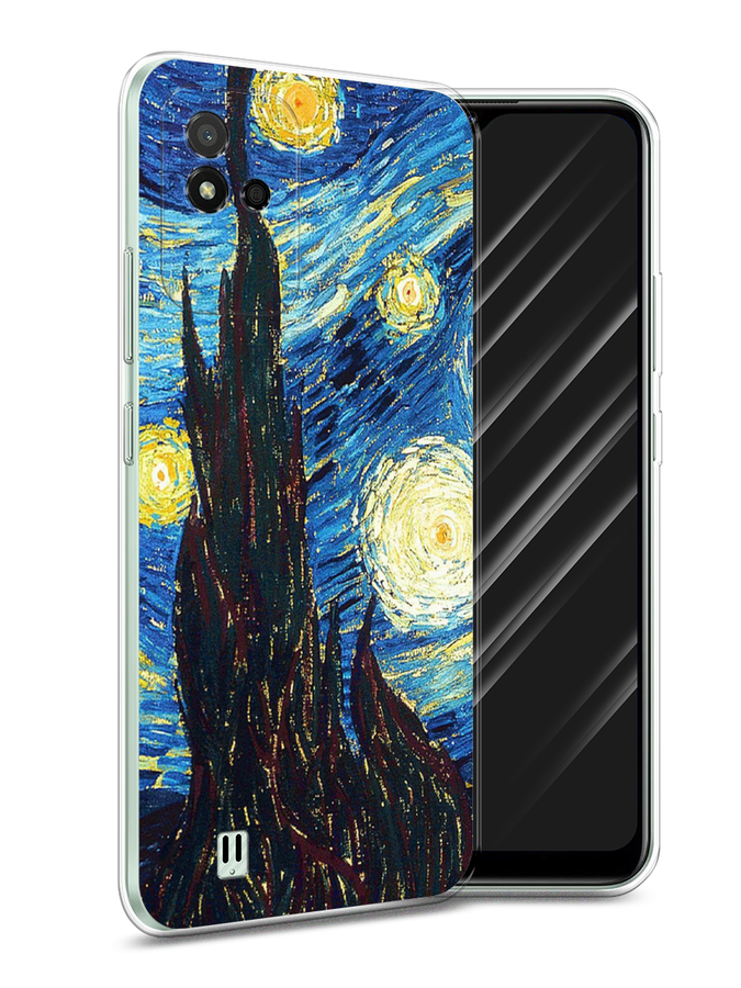 

Чехол Awog на Realme Narzo 50i "Ван Гог Звездная ночь", Разноцветный, 2510050-9