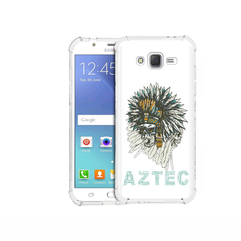 

Чехол MyPads Tocco для Samsung Galaxy J5 (2015) скелет индеец (PT15272.579.602), Прозрачный, Tocco
