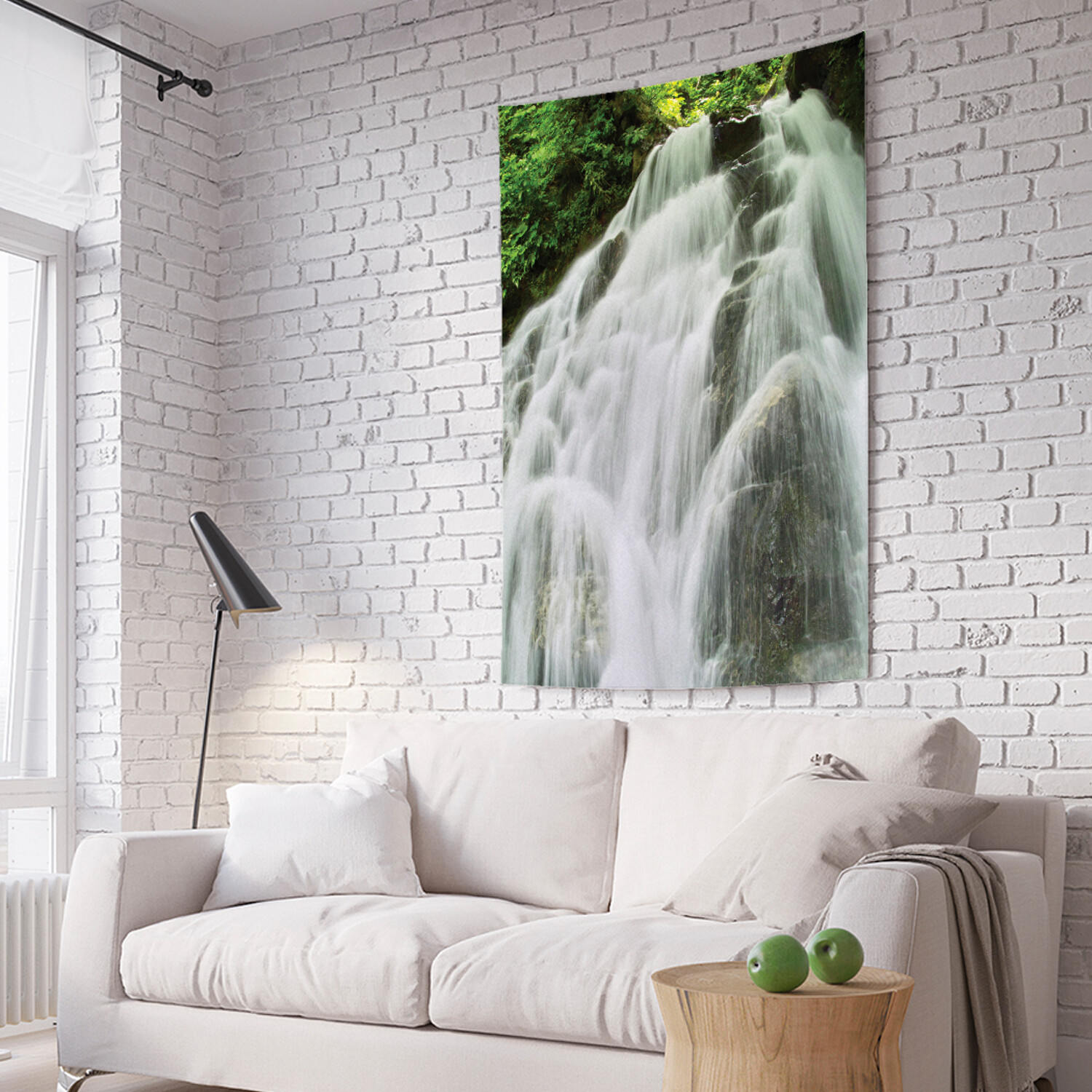 

Вертикальное фотопанно на стену JoyArty Быстрый лесной водопад 150x200 см, Быстрый лесной водопад