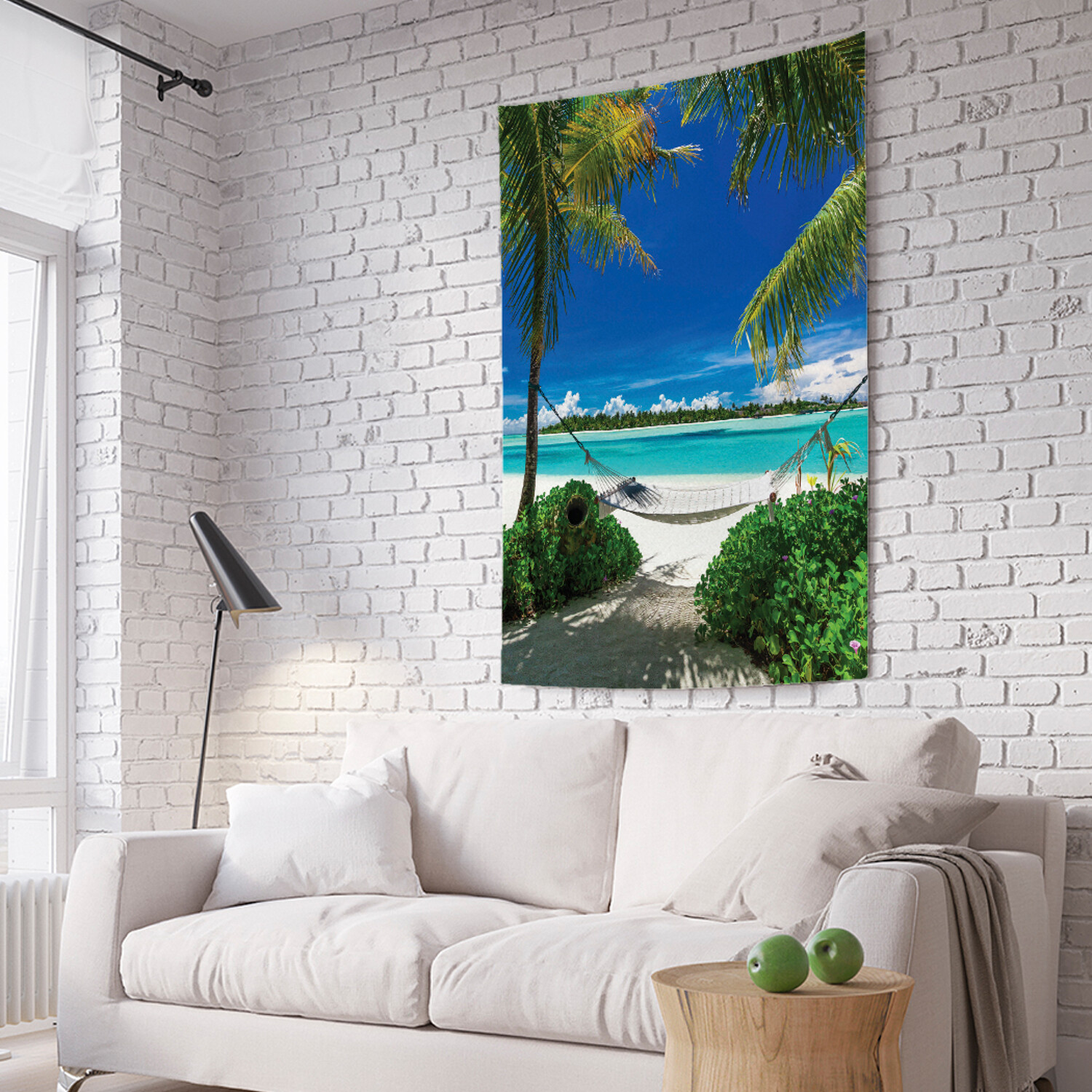 

Вертикальное фотопанно на стену JoyArty Умиротворительный пляж 150x200 см, Умиротворительный пляж