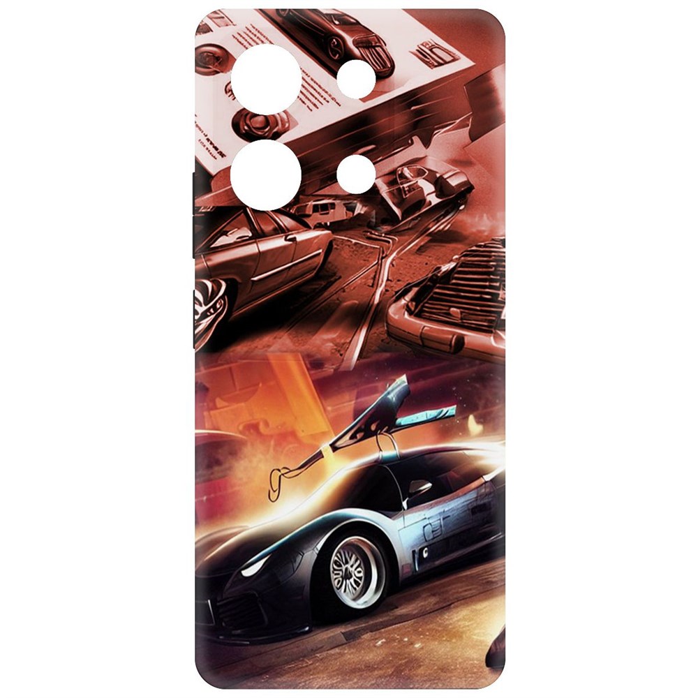 

Чехол-накладка Krutoff Soft Case Автодинамика для Infinix Note 30i черный