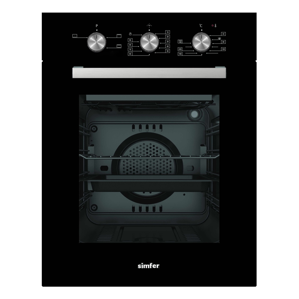 фото Встраиваемый электрический духовой шкаф simfer b4eb19070 черный