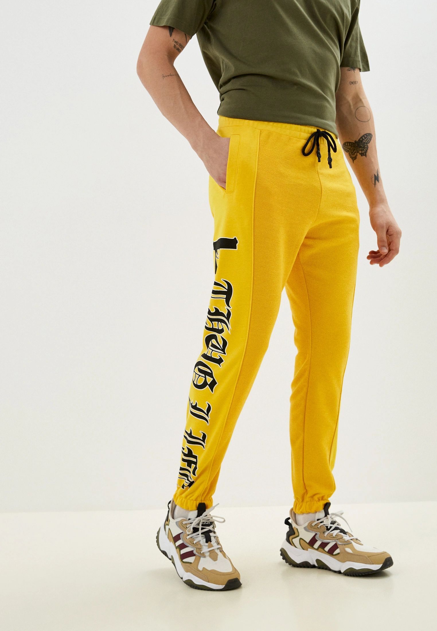 Спортивные брюки мужские BLACKSI 5402 желтые L