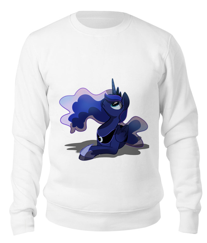 

Свитшот унисекс Printio Luna the princess белый M, Luna the princess