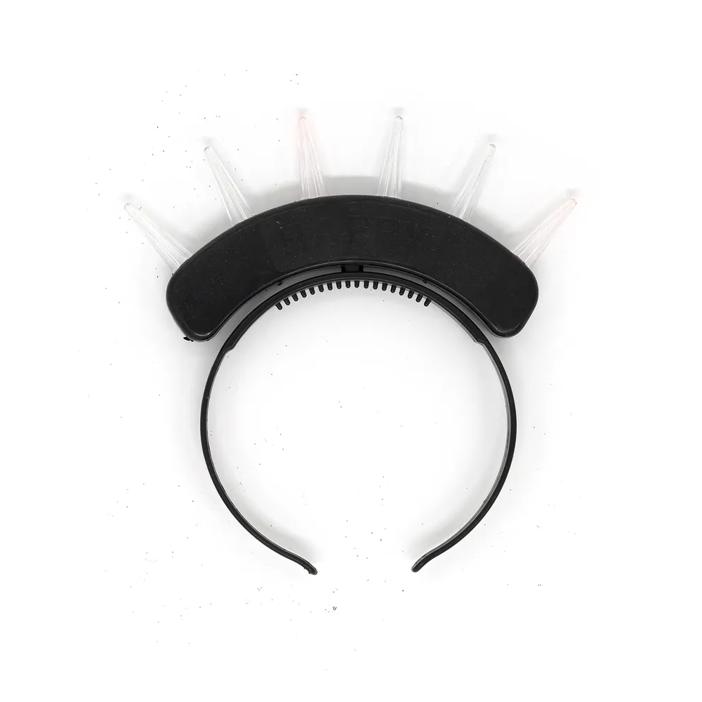 

Карнавальный Ободок светящийся на батарейках ТНК0813, Черный, ТНК0813