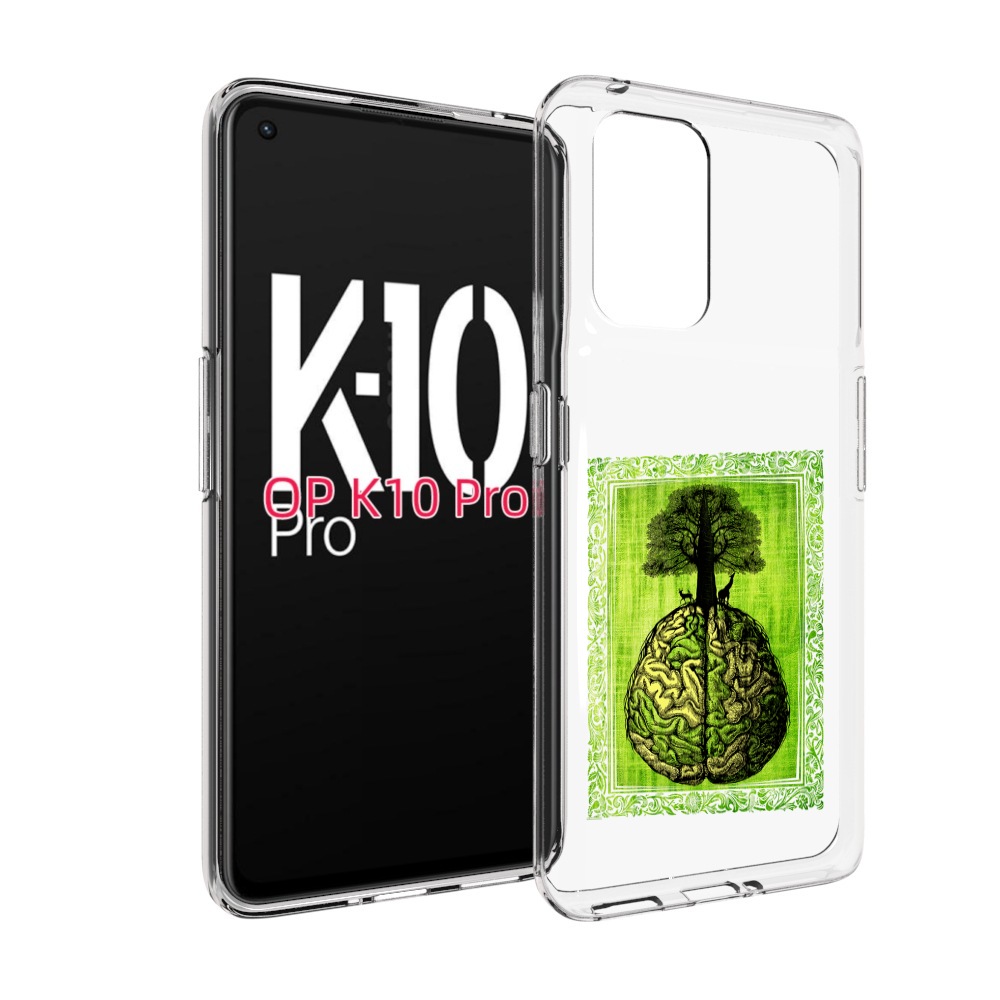 

Чехол MyPads абстракция здоровый мозг для OPPO K10 Pro, Прозрачный, Tocco