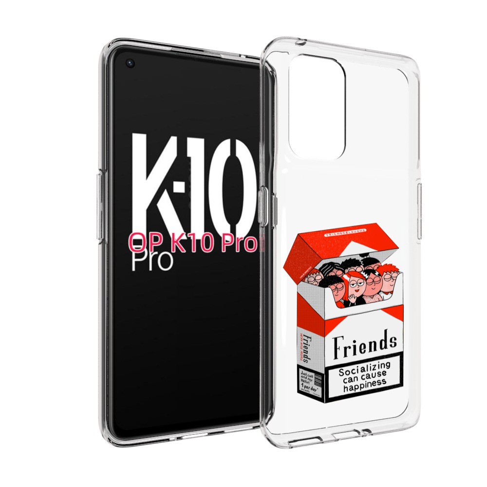 

Чехол MyPads друзья для OPPO K10 Pro, Прозрачный, Tocco