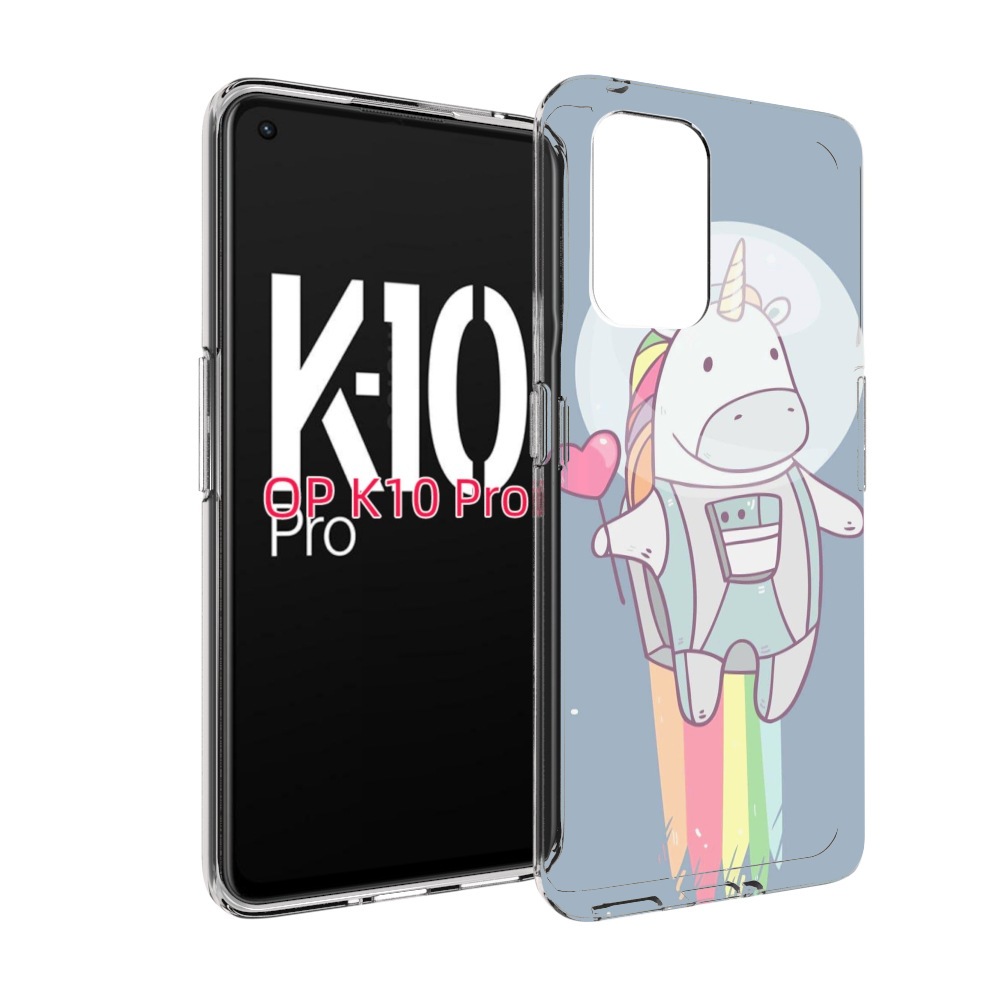

Чехол MyPads единорог летит за орбиту для OPPO K10 Pro, Прозрачный, Tocco