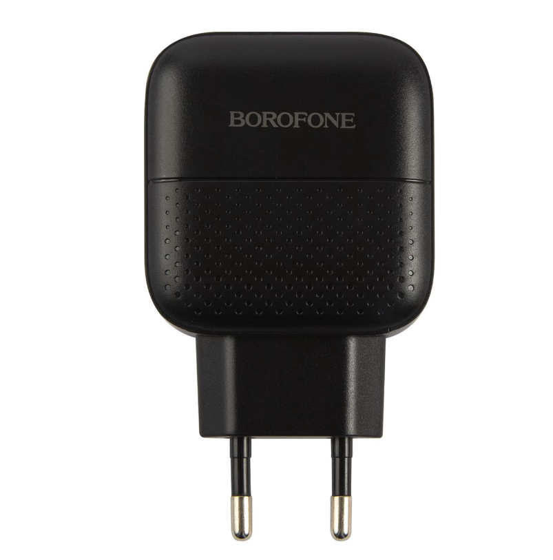 Сетевое зарядное устройство USB/Type-C Borofone BA46A (3А, QC3.0, PD) (черное)