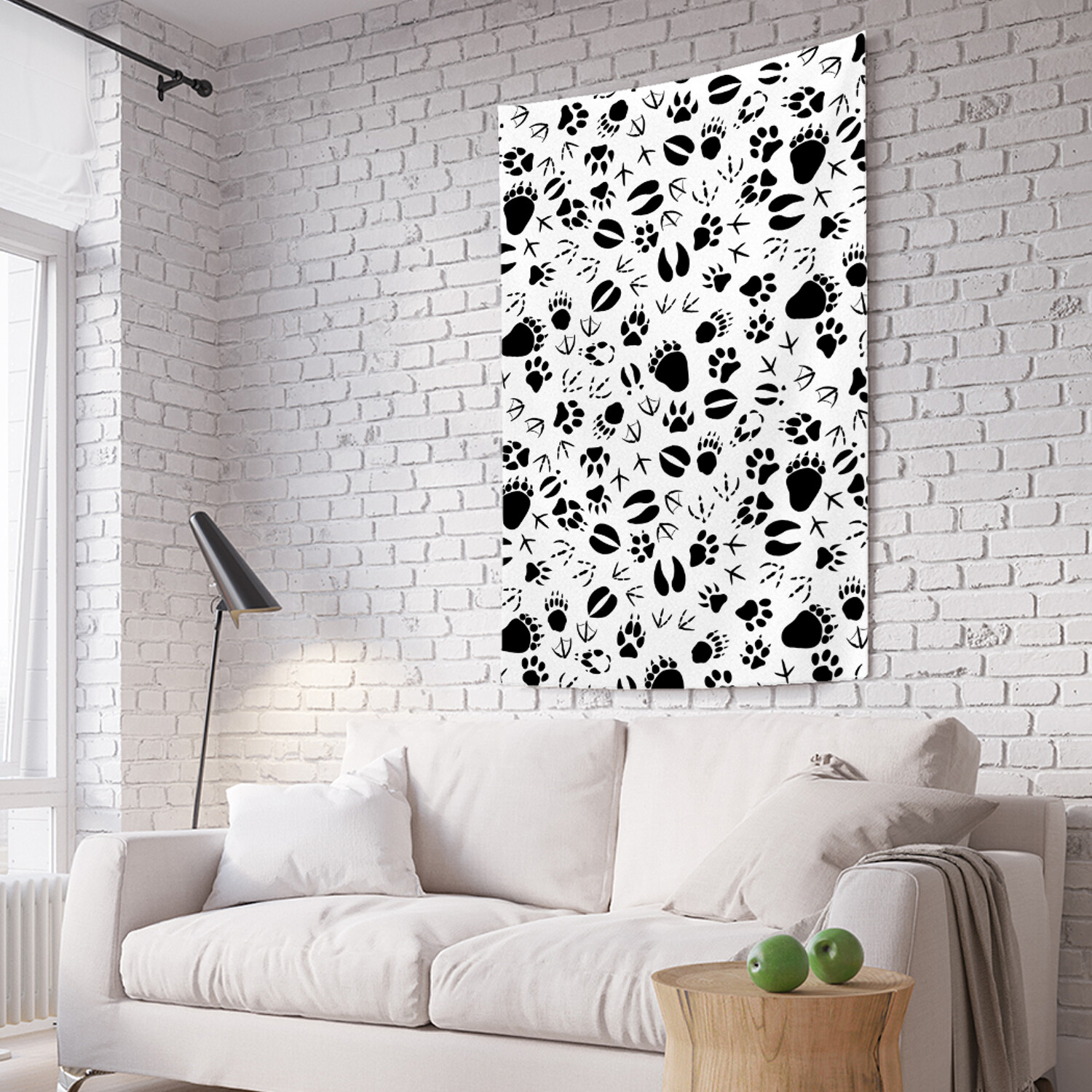 

Вертикальное фотопанно на стену JoyArty Следы зверей 150x200 см, Следы зверей