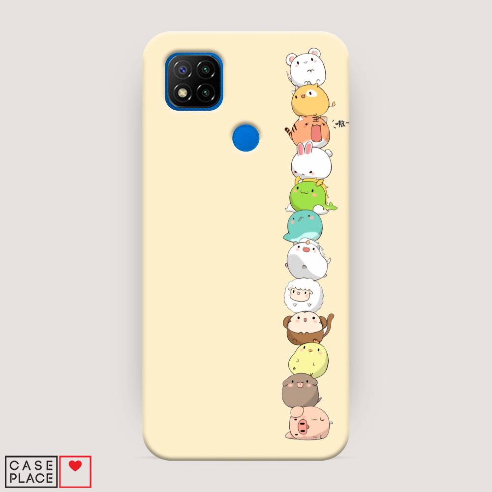 

Пластиковый чехол "Питомцы Чиби" на Xiaomi Redmi 9C, 39020-1