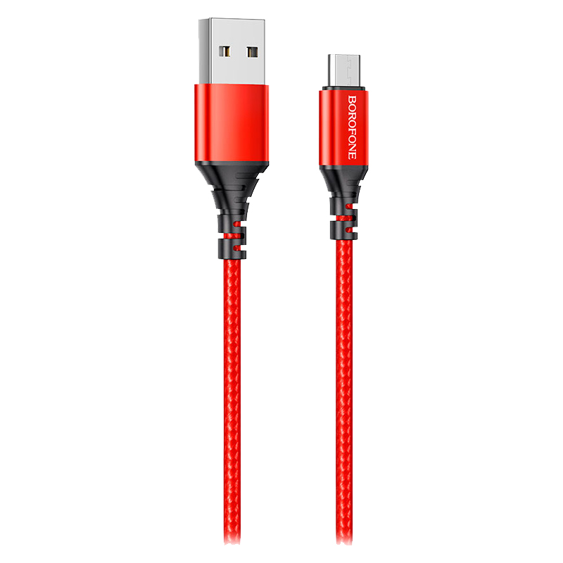 фото Дата-кабель usb универсальный microusb borofone bx54 (красный) basemarket