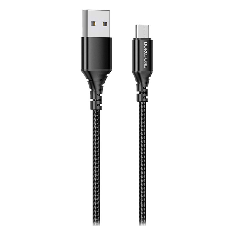 фото Дата-кабель usb универсальный microusb borofone bx54 (черный) basemarket