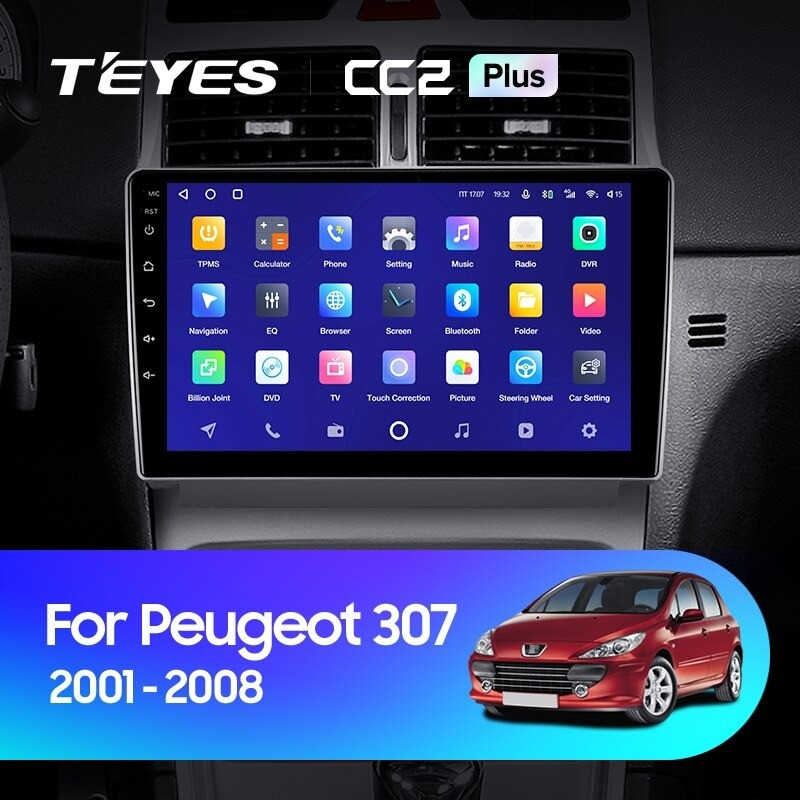 Штатная магнитола Teyes CC2 Plus 6128 Peugeot 307 1 2001-2008 3900000₽