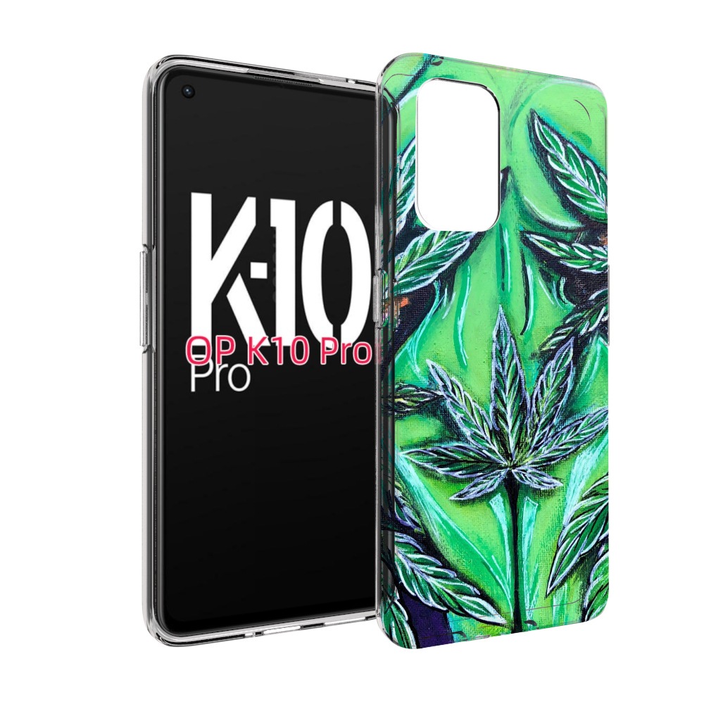 

Чехол MyPads зеленая девушка для OPPO K10 Pro, Прозрачный, Tocco