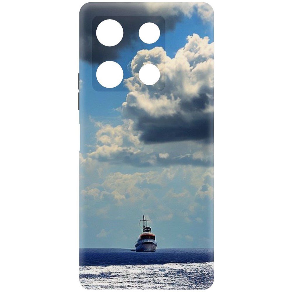 

Чехол-накладка Krutoff Soft Case Море для Infinix Note 30 Pro черный