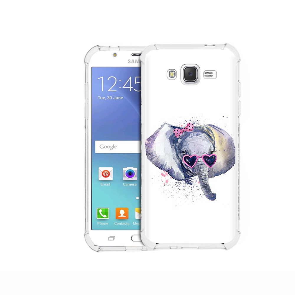 

Чехол MyPads Tocco для Samsung Galaxy J5 (2015) слоник в очках (PT15272.579.608), Прозрачный, Tocco