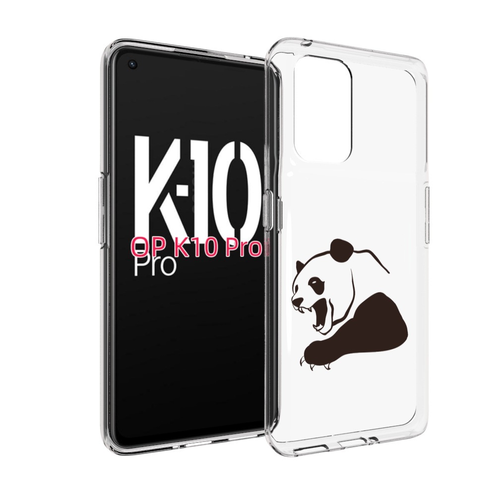 

Чехол MyPads злая-панда для OPPO K10 Pro, Прозрачный, Tocco