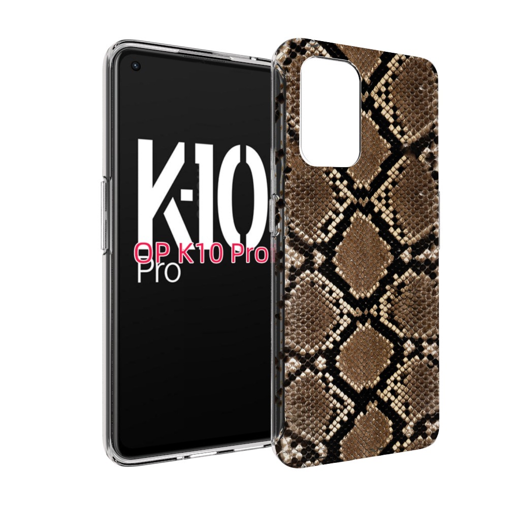 

Чехол MyPads змеиная кожа для OPPO K10 Pro, Прозрачный, Tocco