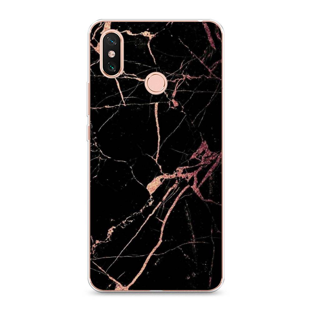 

Чехол Awog на Xiaomi Mi Max 3 "Мрамор розовое золото", Разноцветный, 34350-3