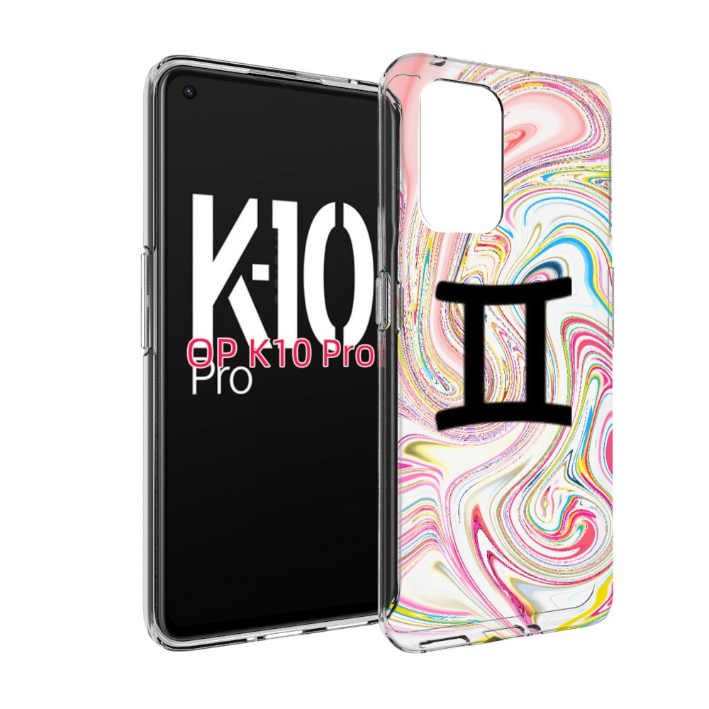 

Чехол MyPads знак зодиака близнецы 2 для OPPO K10 Pro, Прозрачный, Tocco
