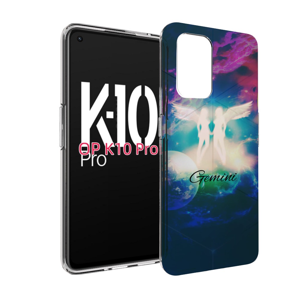 

Чехол MyPads знак зодиака близнецы 3 для OPPO K10 Pro, Прозрачный, Tocco