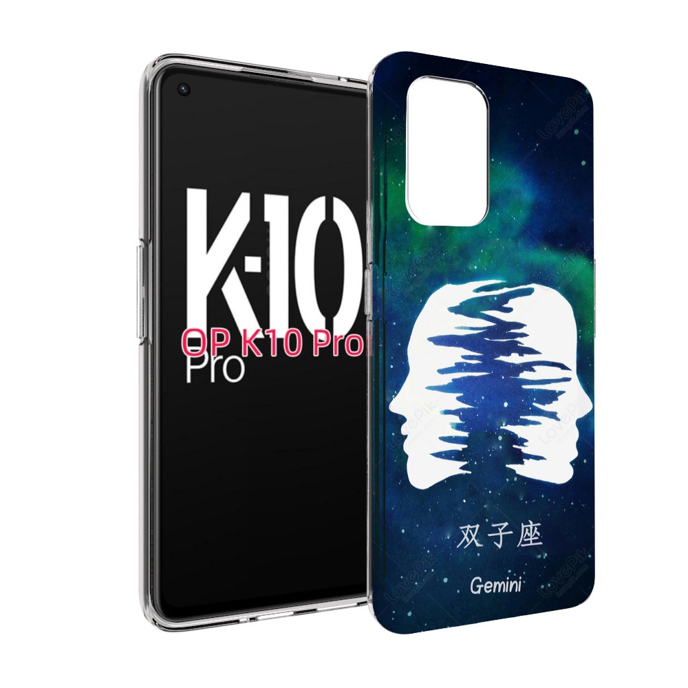 

Чехол MyPads знак зодиака близнецы 6 для OPPO K10 Pro, Прозрачный, Tocco