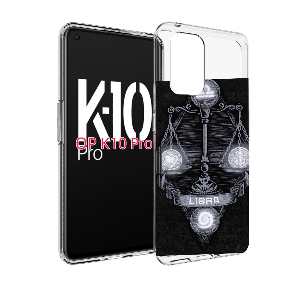 

Чехол MyPads знак зодиака весы 2 для OPPO K10 Pro, Прозрачный, Tocco