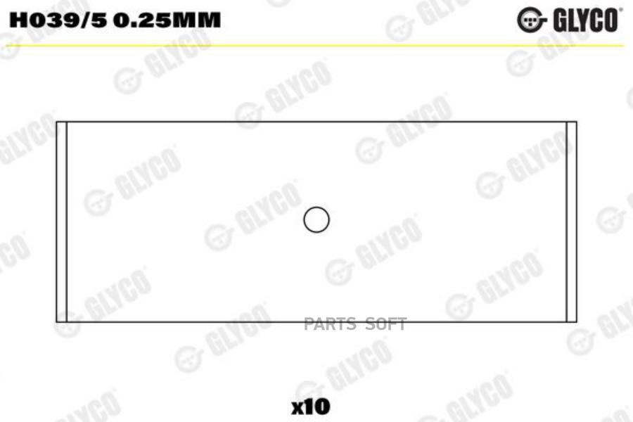 

вкладыши коренные GLYCO H0395025MM