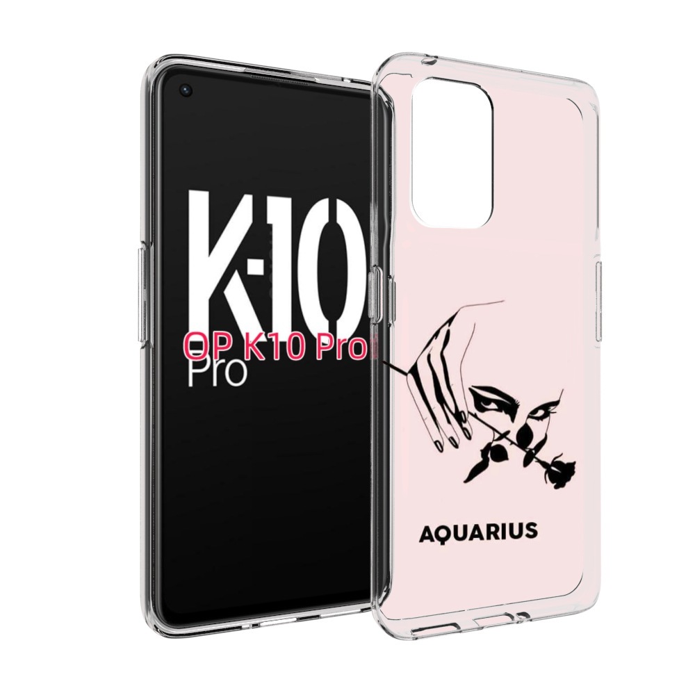 

Чехол MyPads знак зодиака водолеи 3 для OPPO K10 Pro, Прозрачный, Tocco