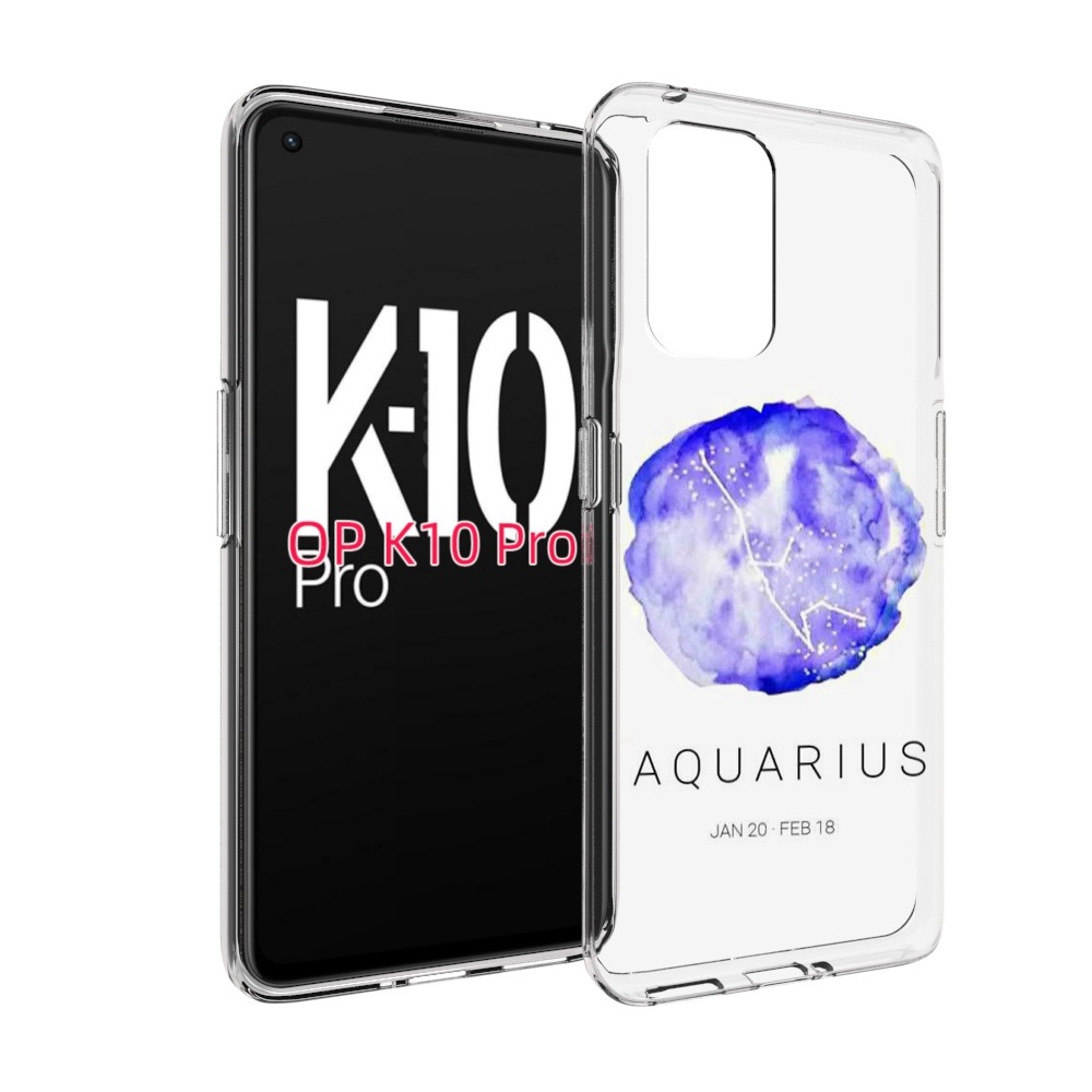 

Чехол MyPads знак зодиака водолеи 5 для OPPO K10 Pro, Прозрачный, Tocco