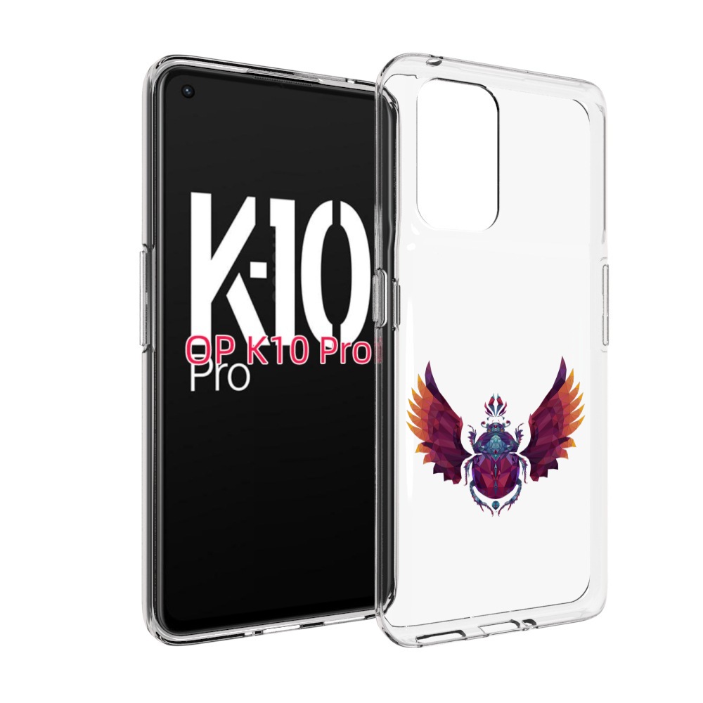 

Чехол MyPads алмазный скоробей для OPPO K10 Pro, Прозрачный, Tocco