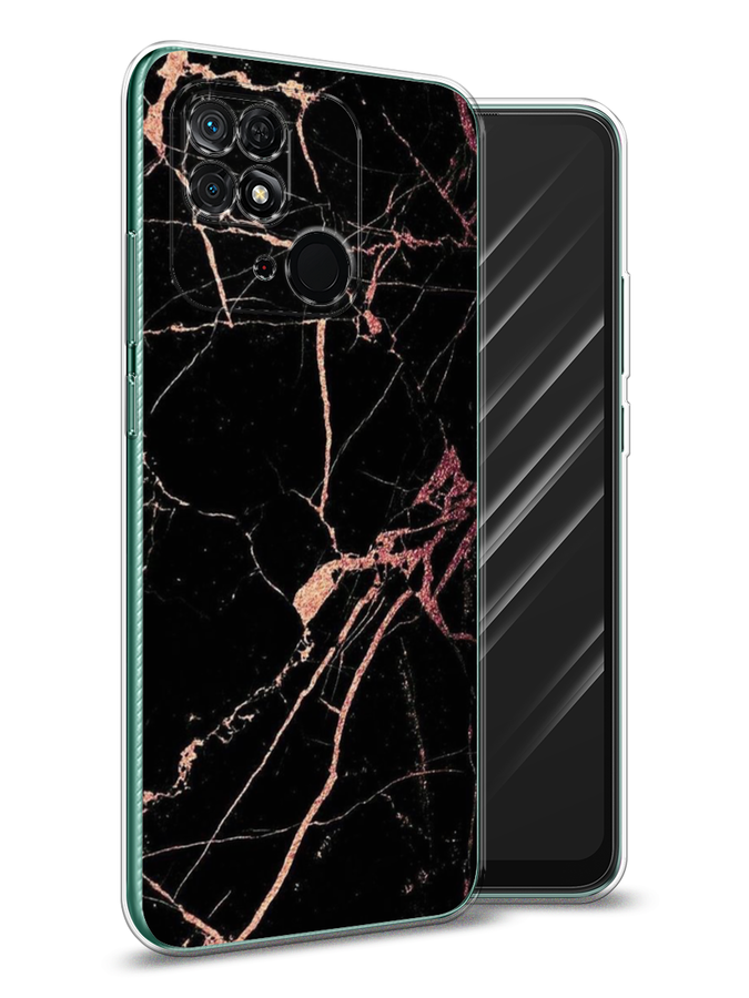 

Чехол Awog на Xiaomi Redmi 10C "Мрамор розовое золото", Разноцветный, 313450-3