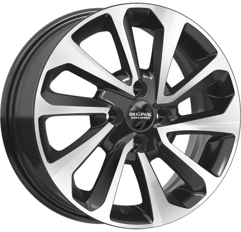 

Колесный диск SKAD KL-320 BFP 6x15/4x100 ET46 D54.1, Черный;серебристый