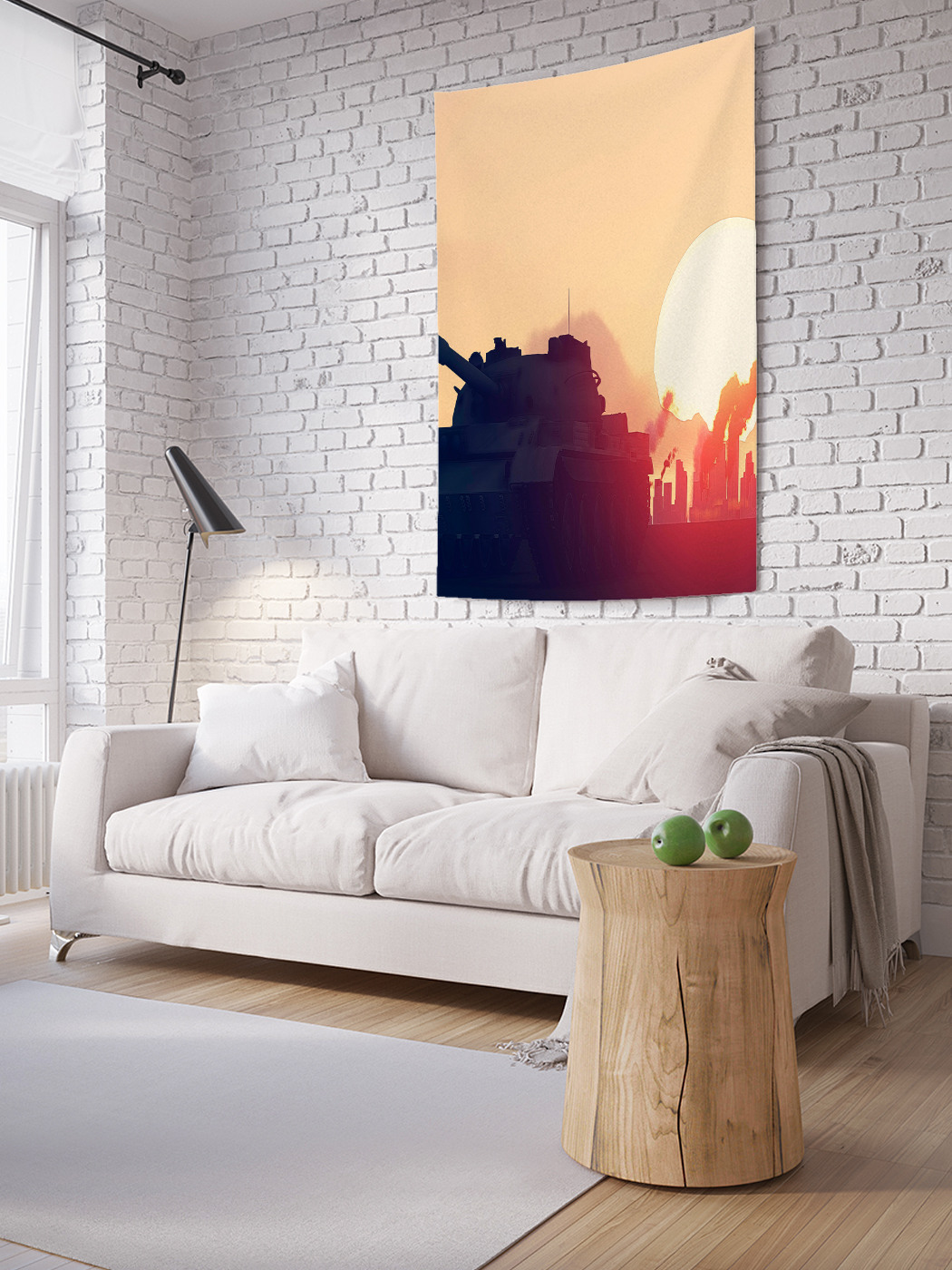

Вертикальное фотопанно на стену JoyArty Закат войны 100x150 см, Закат войны