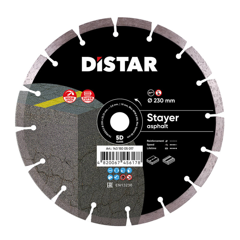Диск алмазный отрезной по свежему бетону и асфальту Distar 1A1RSS/C3-H 230 мм STAYER алмазный диск по армированному бетону distar