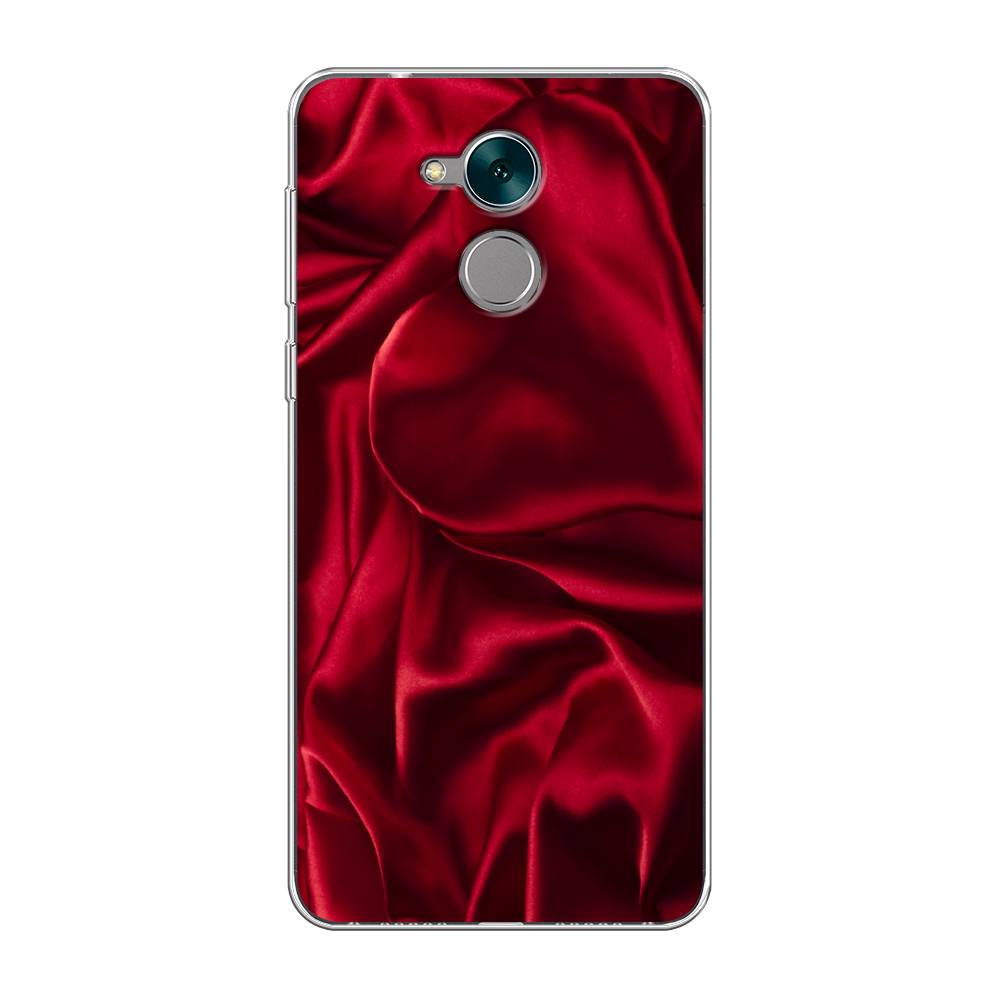 фото Чехол awog "текстура красный шелк" для honor 6c