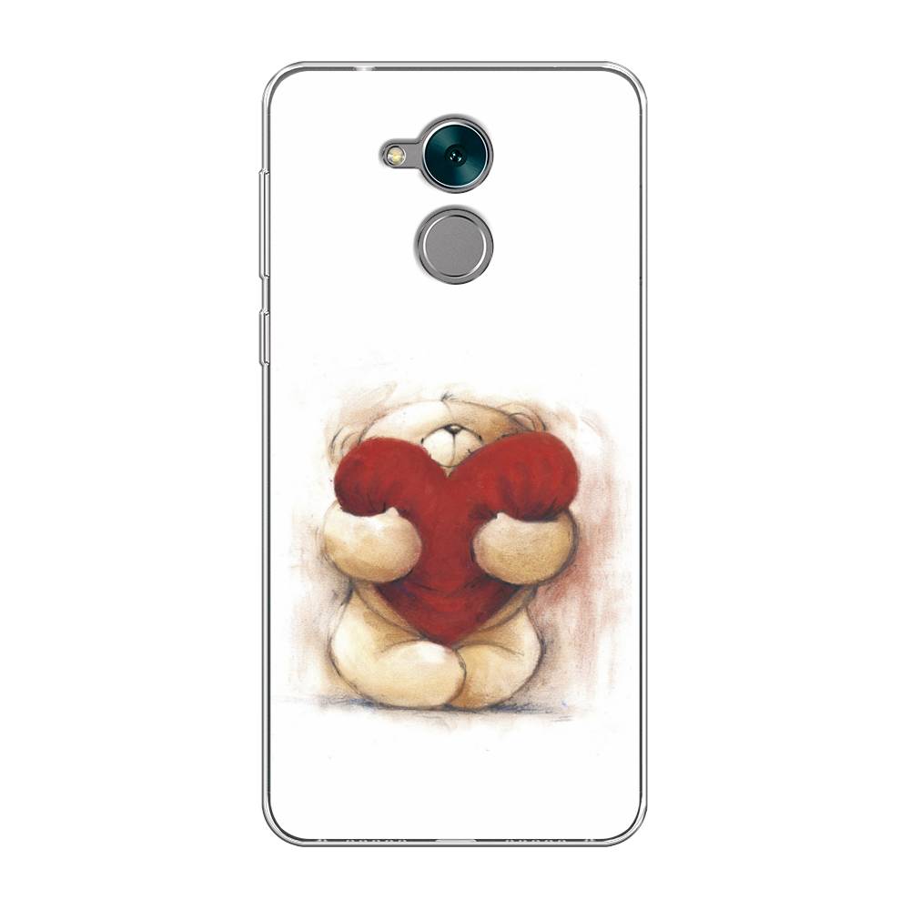

Чехол Awog на Honor 6C "Мишка с сердцем 1", Разноцветный, 62750-6