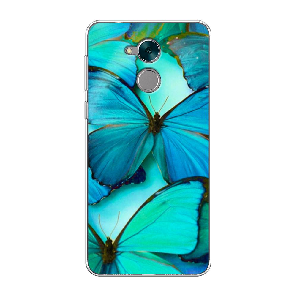 фото Чехол awog "неоновые бабочки" для honor 6c