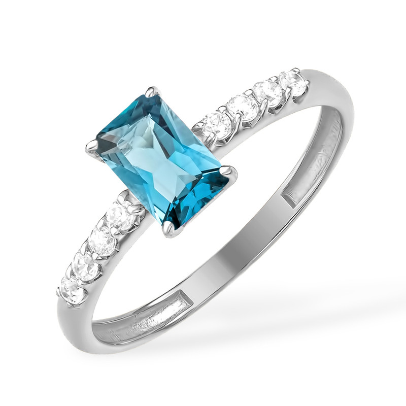 

Кольцо из серебра р. 16,5 EFREMOV 10210110558, топаз, 10210110558